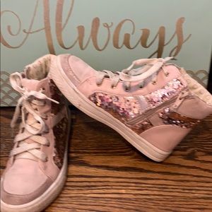 Pink Sequin Hightops